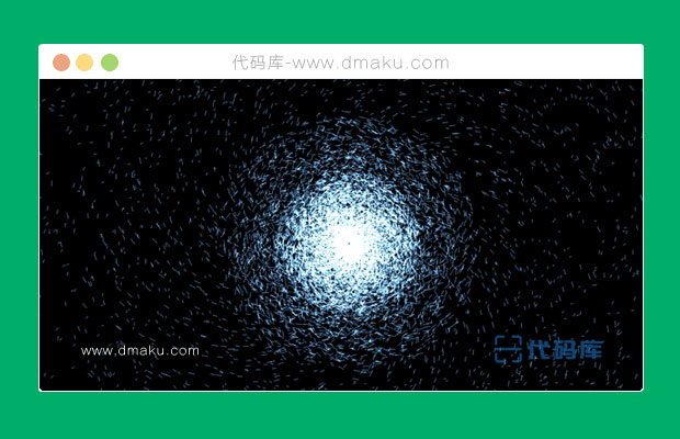 HTML5 WebGL粒子爆炸背景动画