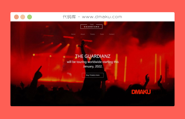 响应式演唱会音乐会票务网站模板