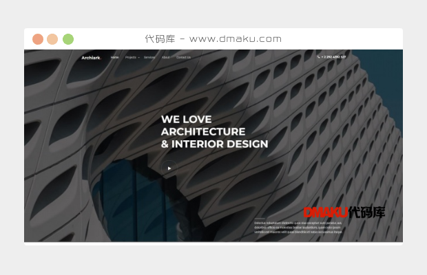 HTML5建筑室内设计公司网站模板