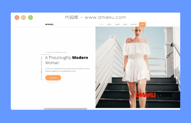 时尚服装企业宣传网站模板