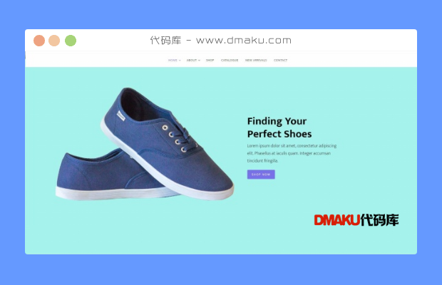 鞋服在线购物服务网站模板