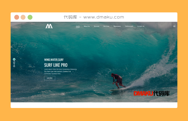 冲浪运动HTML网站模板