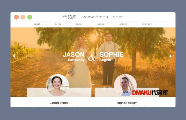 html5欧美婚礼网站模板