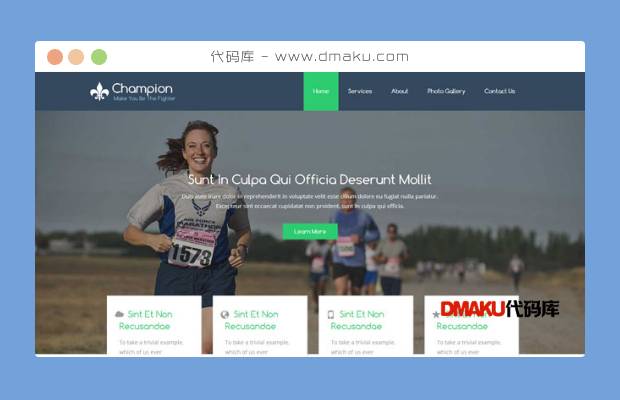 马拉松比赛网站模板