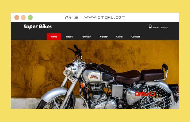 摩托车比赛网站模板