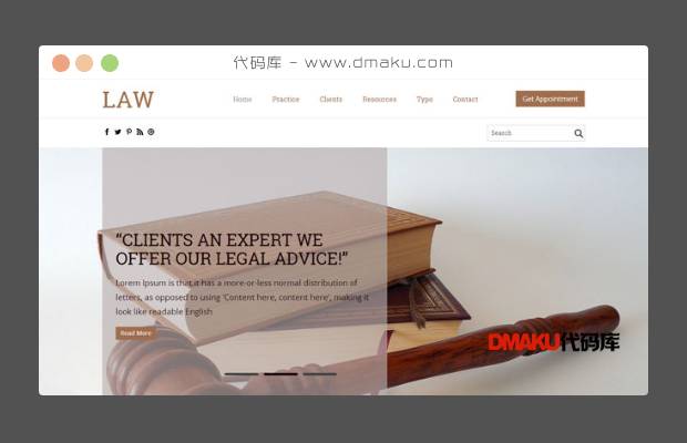 法律咨询律师在线网站模板