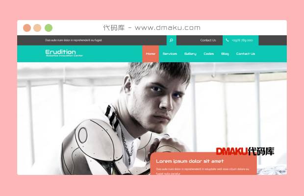 机器人生产企业网站模板