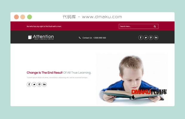 关于儿童教育的网站模板下载