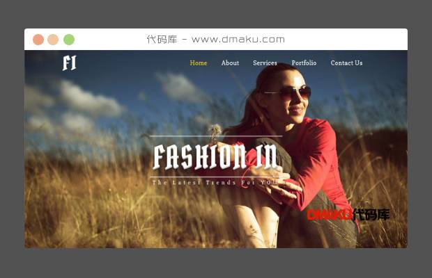 时尚时装类CSS3网站模板