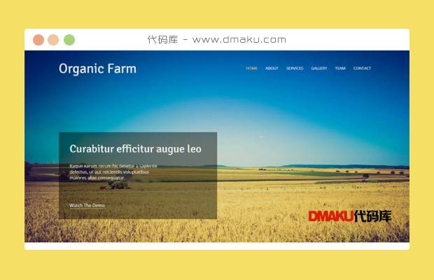 有机农场农业网站模板
