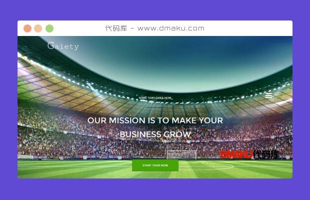 足球俱乐部HTML5网站模板