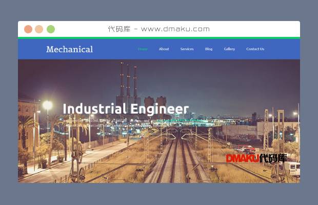 国外建筑工业CSS网站模板