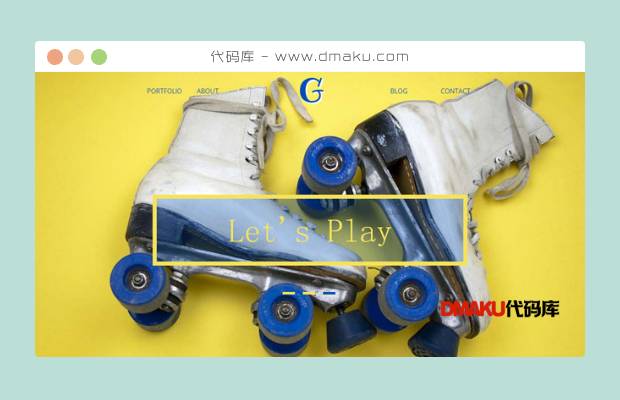 轮滑鞋品牌网站模板