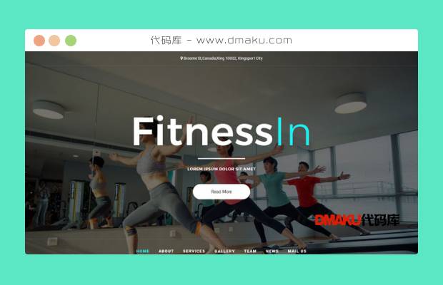 运动健身企业网站模板