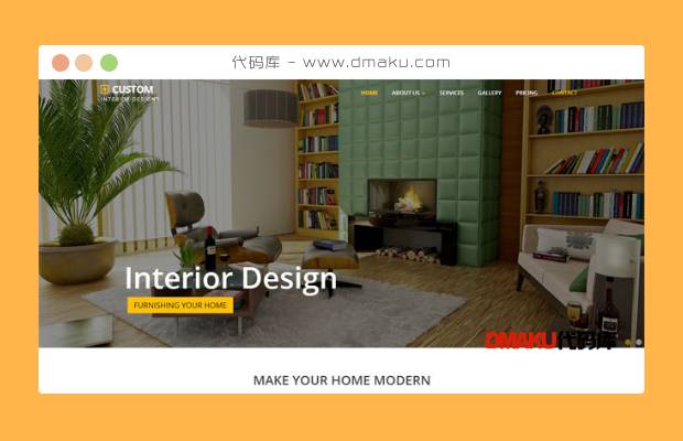室内装饰建材HTML5模板