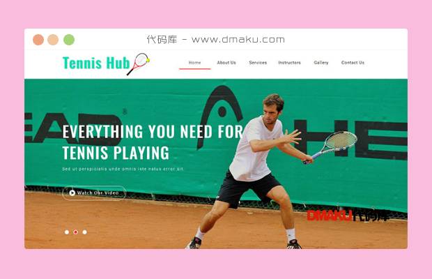 中国网球协会官方网站模板