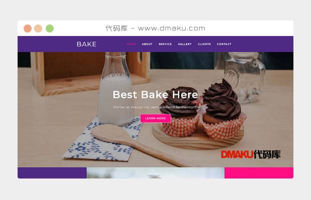 面包烘焙品牌加盟网站模板
