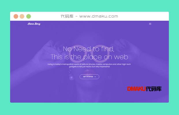 紫色精美响应式HTML5模板