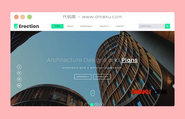 创意建筑设计公司网站模板