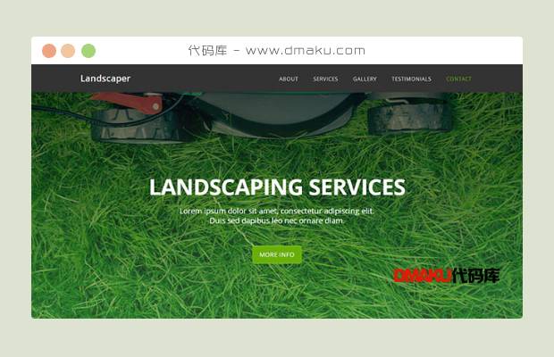 绿色花艺企业网站模板
