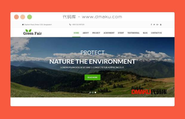 生态资源回收企业网站模板